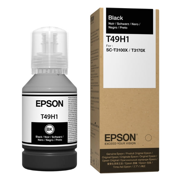 Epson T49H100 Black Ink Bottle - UltraChrome XD3 (140ML)