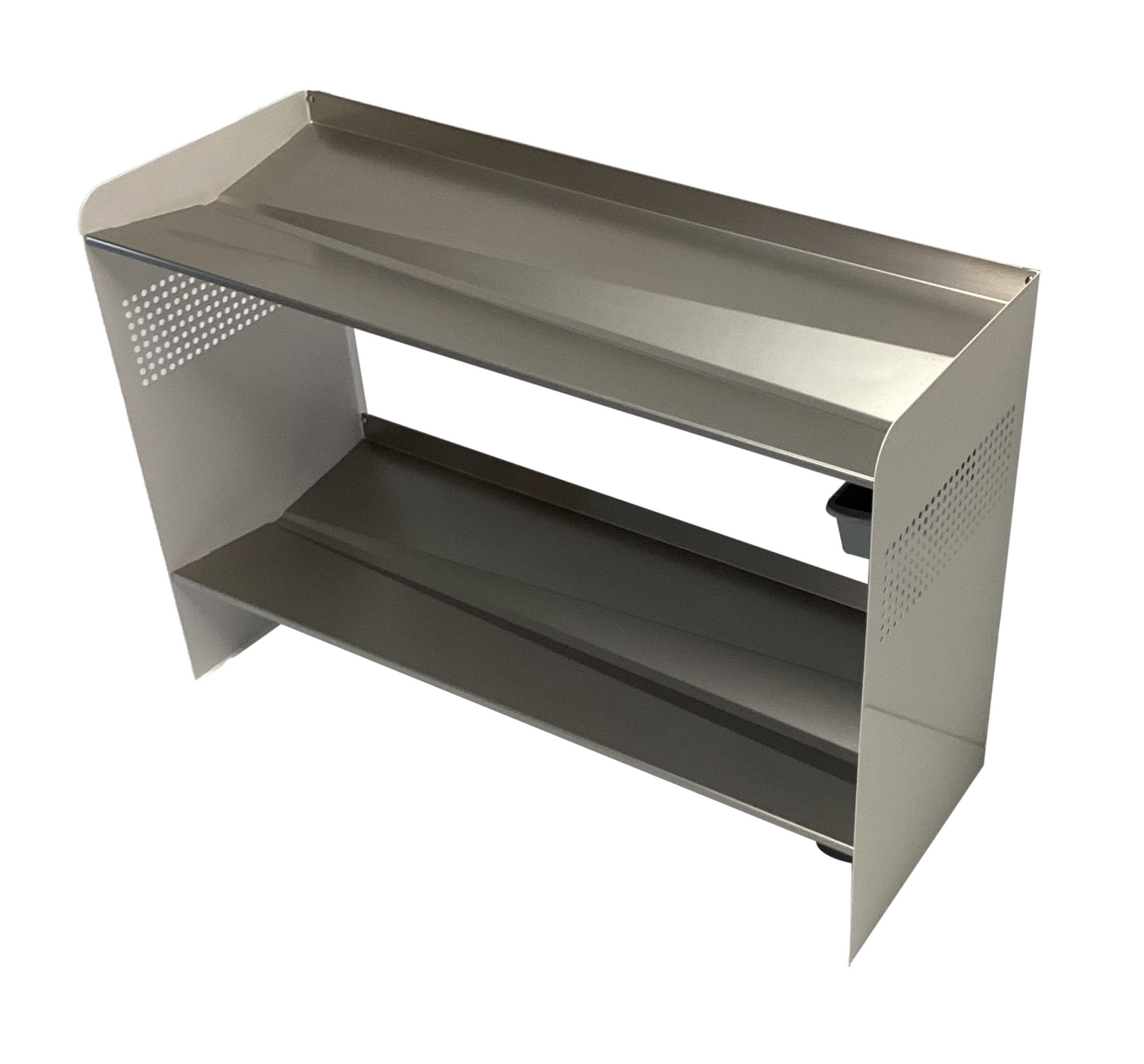 RAKABOT SIG233-SILVER-WHITE Rakabot Signature 2 tier chic and classy water and mud collecting shoe and boot rack