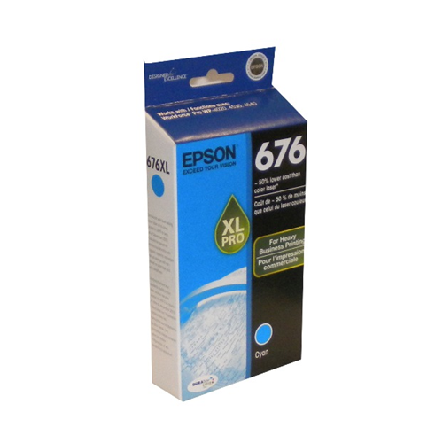 T676XL220-S Encre cyan EPSON 676XL pour imprimantes Workforce Pro 4020/4530/4