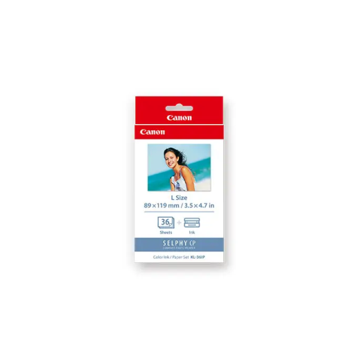 7738A001 Canon Ink & Paper Set KL-36IP (L Size)