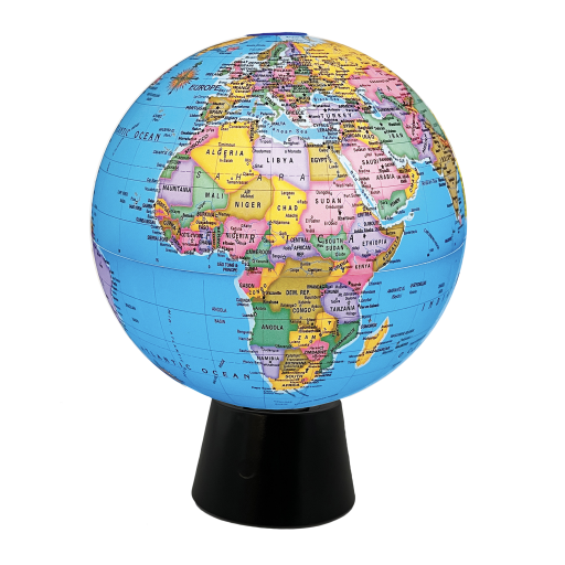 Globe de bureau Replogle 49301, océan bleu, rotatif, 20 cm