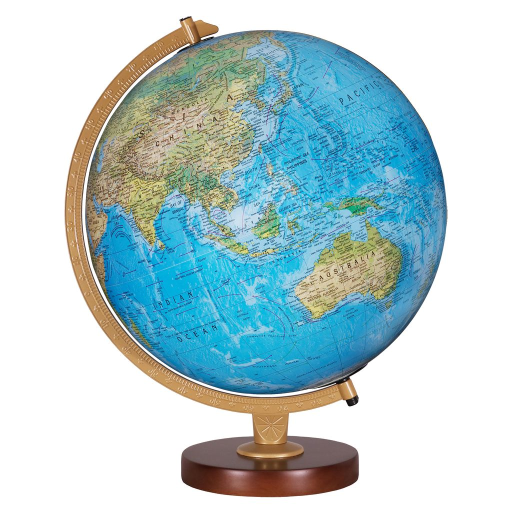 86506 Replogle Livingston 12"/30Cm Diameter Blue Ocean Illuminated Desk Globe (English)