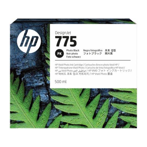 HP 1XB21A 775 Photo Black Ink Cartridge - 500ml for DesignJet Printers
