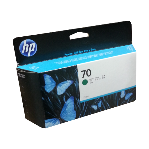 Cartouche d'encre HP C9457A - HP 70 Verte 130 ml