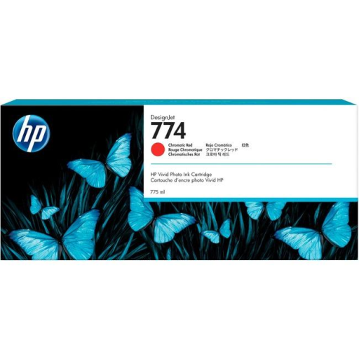 HP P2W02A 774 775-ml Chromatic Red Ink Cartridge