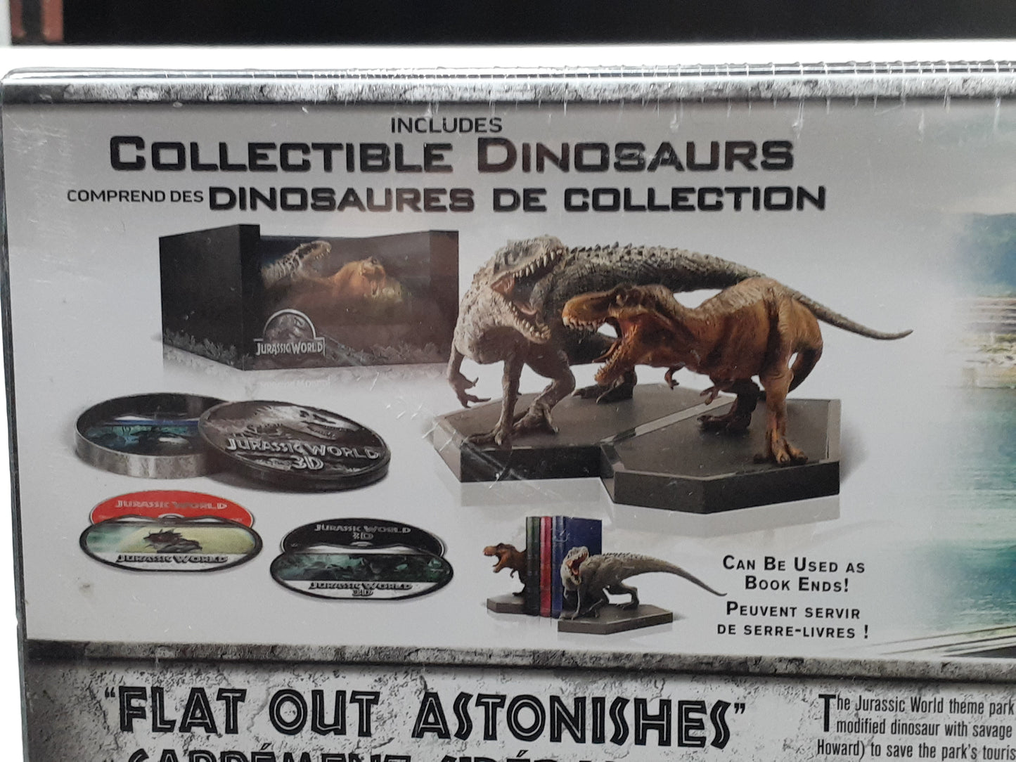 Jurassic World Canadian Limited Edition Blu-Ray 3D Gift Set Bilingual - Rare