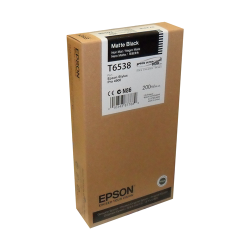 T653800 EPSON STYLUS PRO 4900 NOIR MAT 200ML