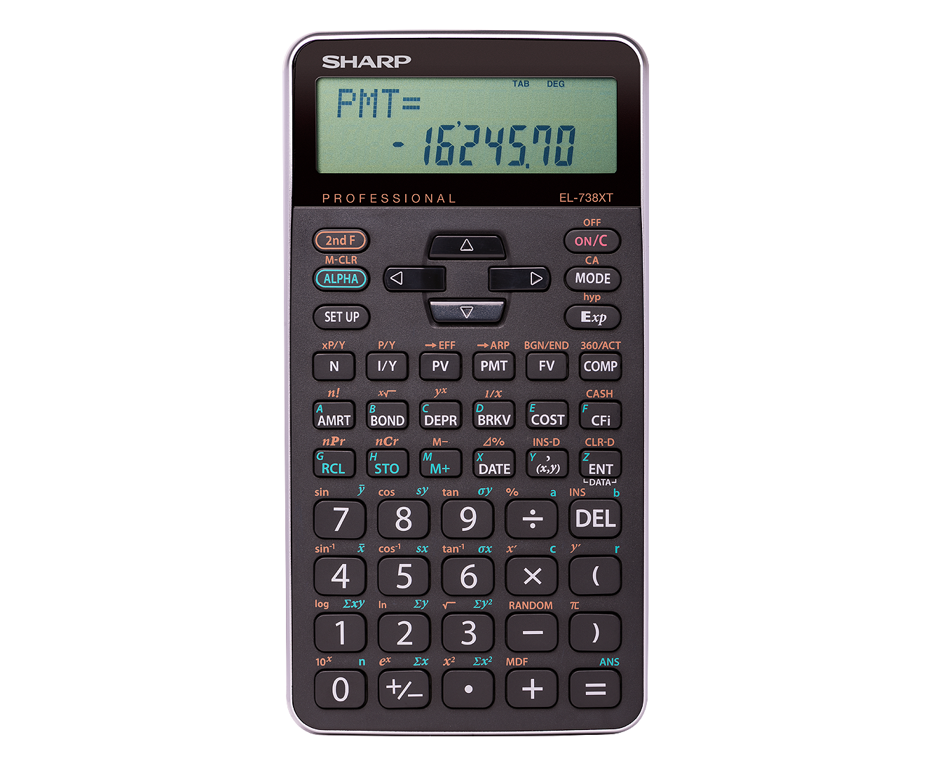 Calculatrice financière à 10 chiffres SHARP EL738XT