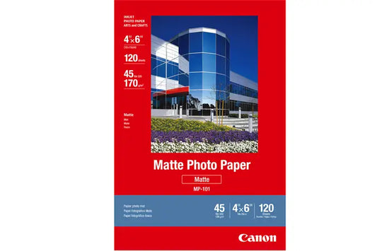 7981A014 Canon MP-101 4x6 Matte Photo Paper - Professional Quality (120 Sheets)