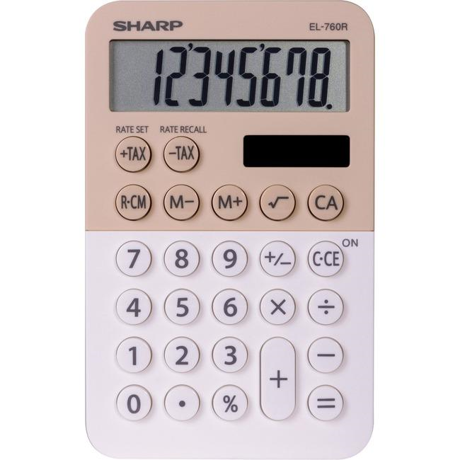 CALCULATRICE SHARP EL760RBLA XL-AFFICHAGE À 8 CHIFFRES-LATTE