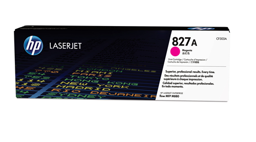 Cartouche de toner magenta HP 827A LaserJet