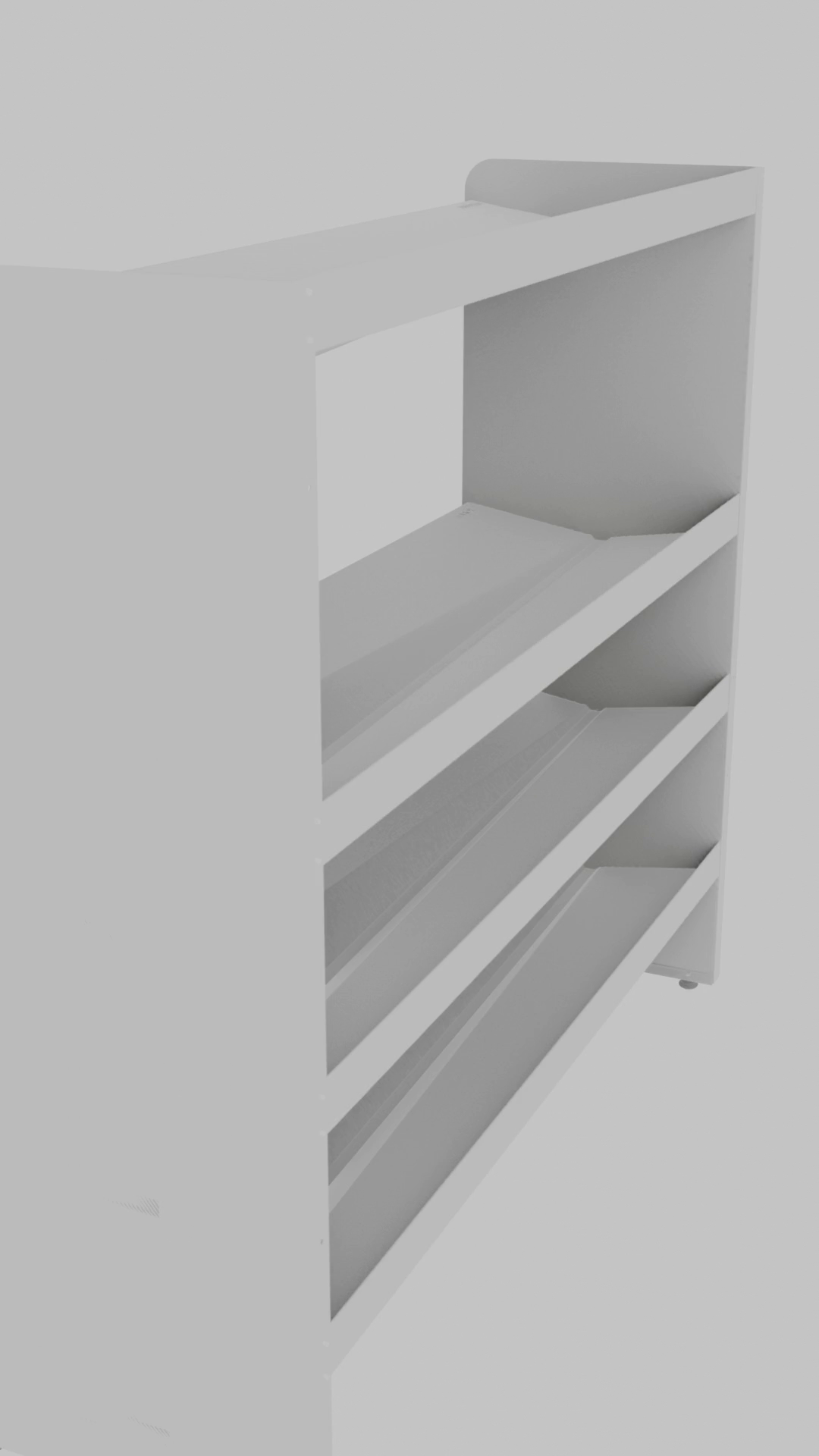 RAKABOT TITAN-4SHELF-GREY-BP Étagère TITAN 4 grise pour TIT447-SILVER-BLACK