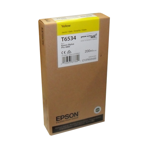 T653400 EPSON STYLUS PRO 4900 JAUNE 200ML