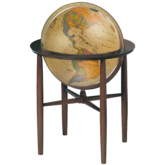Globe ancien éclairé Replogle Austin de 16 pouces - Anglais