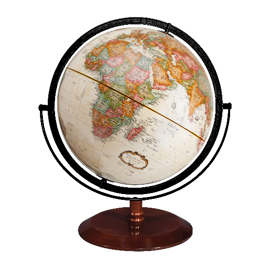 Globe de bureau ancien Replogle Freeport de 16 pouces - Anglais