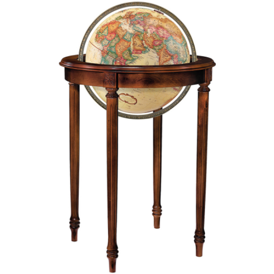 Globe sur pied ancien Replogle Regency de 16 pouces - Anglais