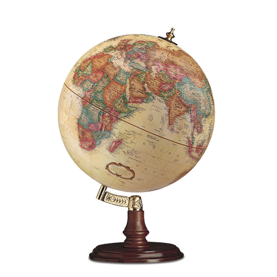 Globe de bureau ancien Replogle Cranbrook de 30 cm - Anglais