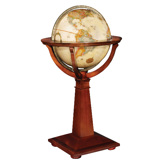 Replogle Logan 16-inch Antique Floor Globe - English