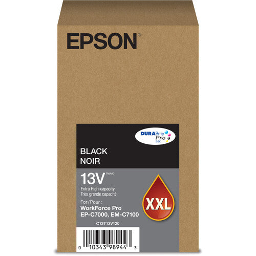 Cartouche d'encre noire EPSON T13V DURABrite Pro extra haute capacité / EM-C7100, EP-C7000