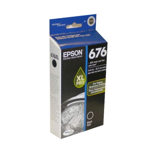 T676XL120-S Cartouche d'encre noire EPSON 676XL pour imprimantes Workforce Pro 4020/4530/4