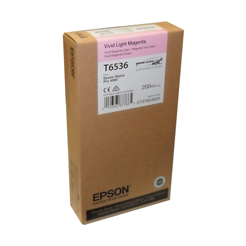 T653600 EPSON STYLUS PRO MAGENTA CLAIR VIF 200ML