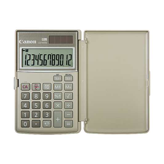 1075B002 Canon LS-154TG Beige Handheld Calculator 12-Digit Eco-Friendly