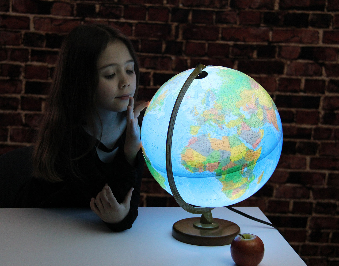86506 Replogle Livingston 12"/30Cm Diameter Blue Ocean Illuminated Desk Globe (English)