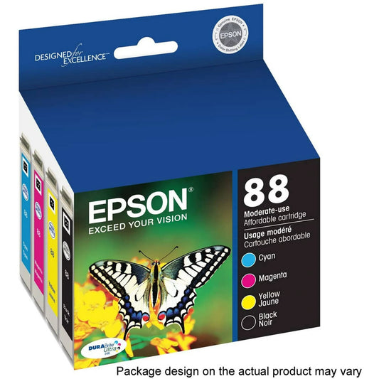 T088120-BCS Epson T088 Durabrite Ultra Ink Combo (CMYK) Ink Cartridges