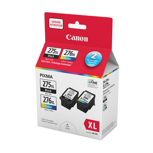 4981C006 Canon PG-275XL / CL-276XL Combo Black and Colour Original Ink Cartridge - High Yield