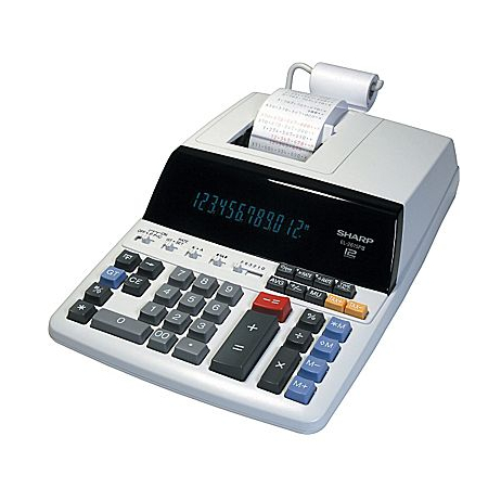 Calculatrice fluorescente à 12 chiffres et impression bicolore SHARP EL2615PIII