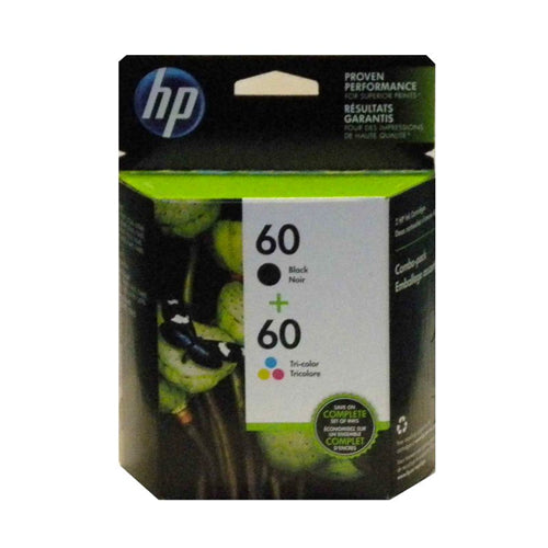 N9H63FN#140 HP #60 cartouche encre ensemble noir et couleur authentique