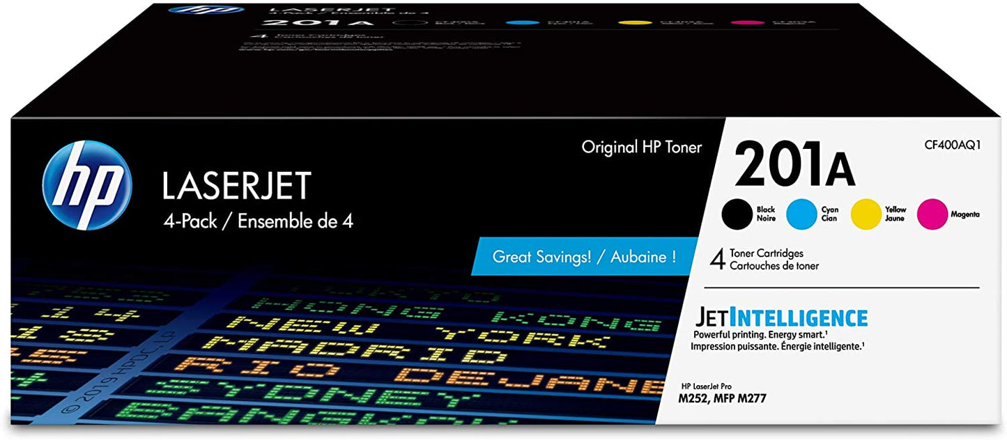 CF400AQ1 HP 201A Black/Cyan/Magenta/Yellow Color Original Toner Cartridge
