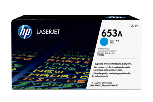 CF321A HP #653A Cyan Original Toner Cartridge