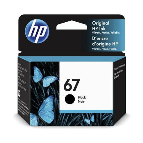 3YM56AN HP 67 Black Original Ink Cartridge