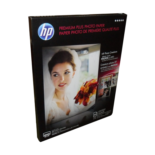 CR664A Papier photo HP Premium Plus brillant 8,5X11 50 feuilles