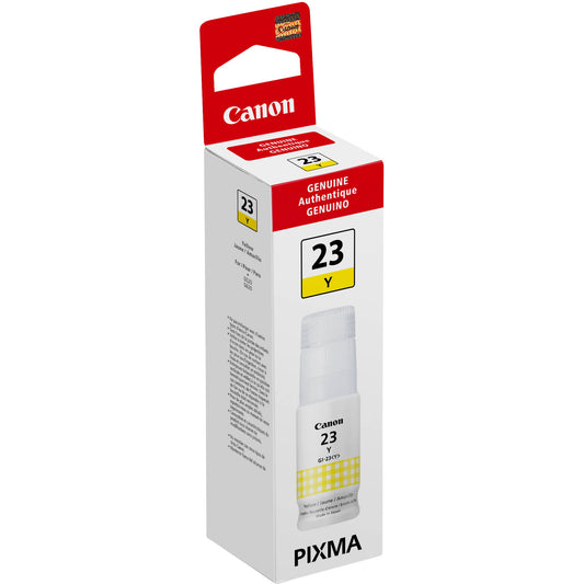 Bouteille d'encre jaune Canon GI-23 (4687C001) - Compatible uniquement avec la cartouche G620