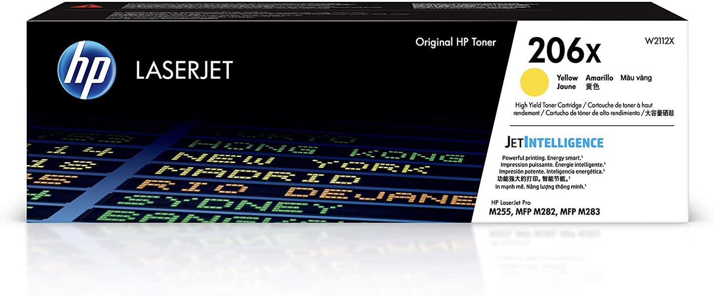 W2112X HP 206X Yellow Original LaserJet Toner Crtg