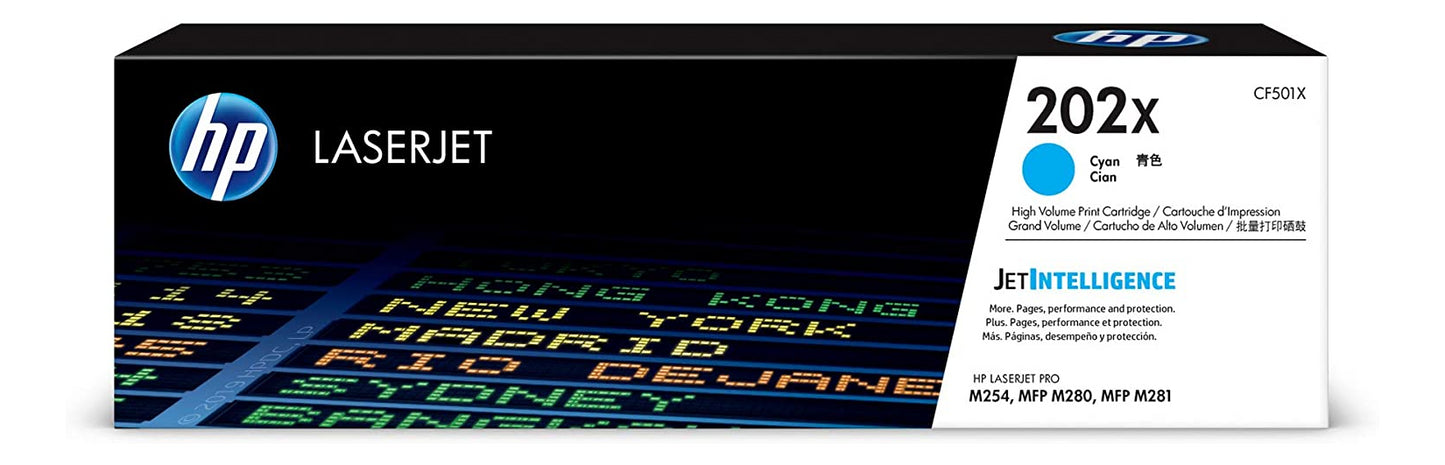 CF501X HP #202X HY Cyan Original Toner Cartridge