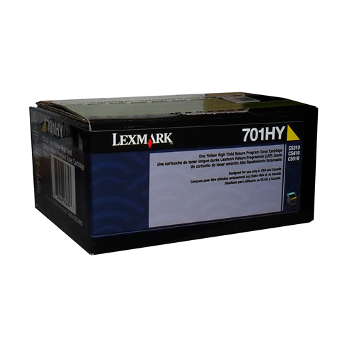 70C1HY0 Lexmark 701HY Yellow High Yield Return Progam Toner