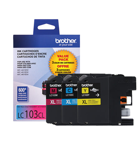 LC1033PKS Brother C/M/Y 3-Pack of Innobella High Yield (XL Series) Color Original Ink Cartridges