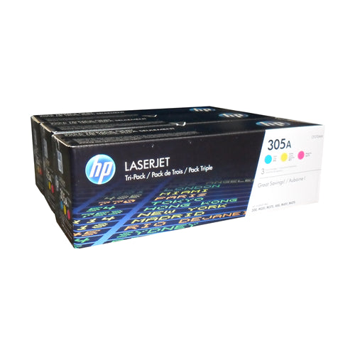 CF370AM HP #305A C/M/Y Tripack Color Original Toner Cartridge