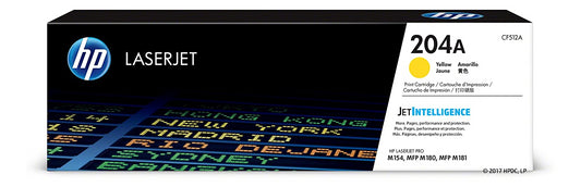 CF512A HP #204A Cartouche de toner jaune authentique