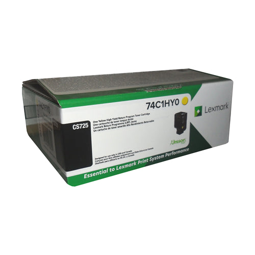 74C1HY0 Lexmark CS725 Yellow HIIGH Yield Toner