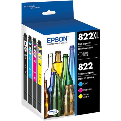 T822XL-BCS Epson 822XL High Capacity Black and Color Original Ink Cartridge
