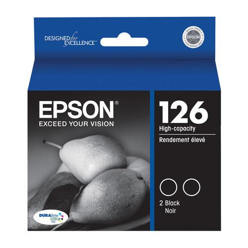 T126120D2 Epson 126  Dual Pack Black Original Ink Cartridge