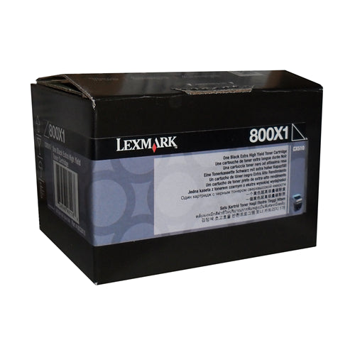 80C0X10 Lexmark 800X1 CX510 Black Extra High Yield Toner CAR