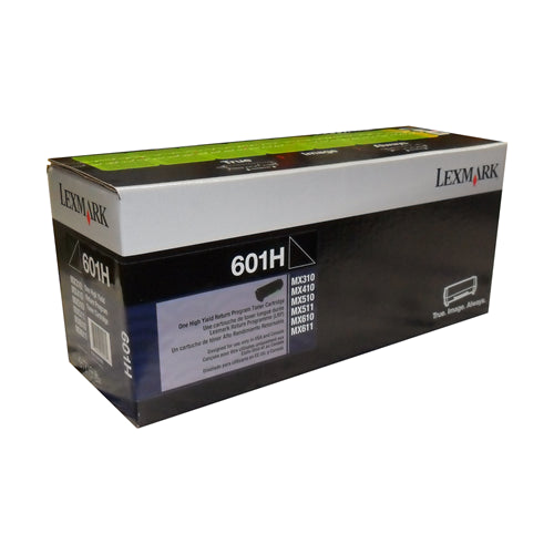 60F1H00 Lexmark #601H Black High Yield Return Progam Cartridge