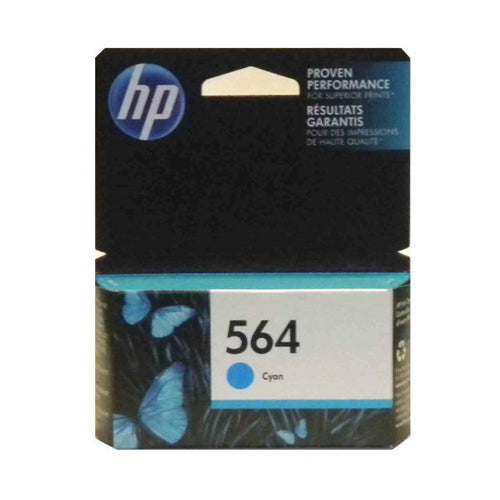CB318WN#140 HP #564 Cyan Original Ink Cartridge SENSORMATIC