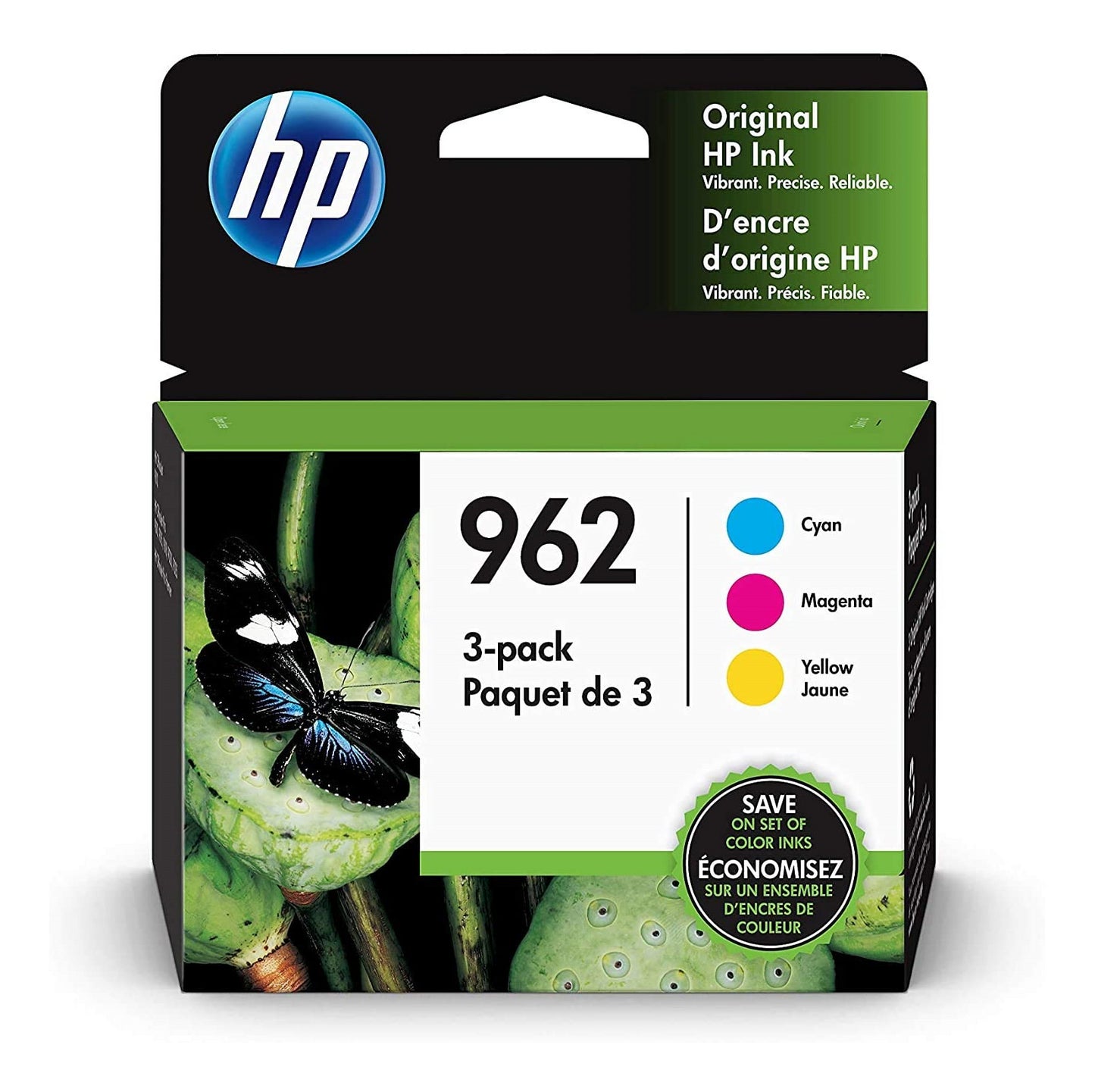HP 962 CMY Original Ink Cartridge Combo 3-Pack (3YP00AN)