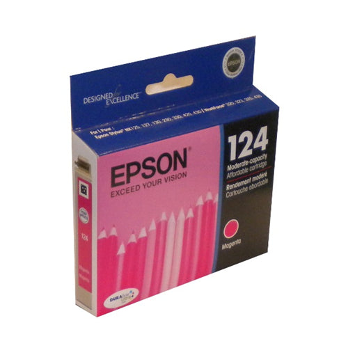 T124320S Epson 124 Magenta Original Ink Cartridge